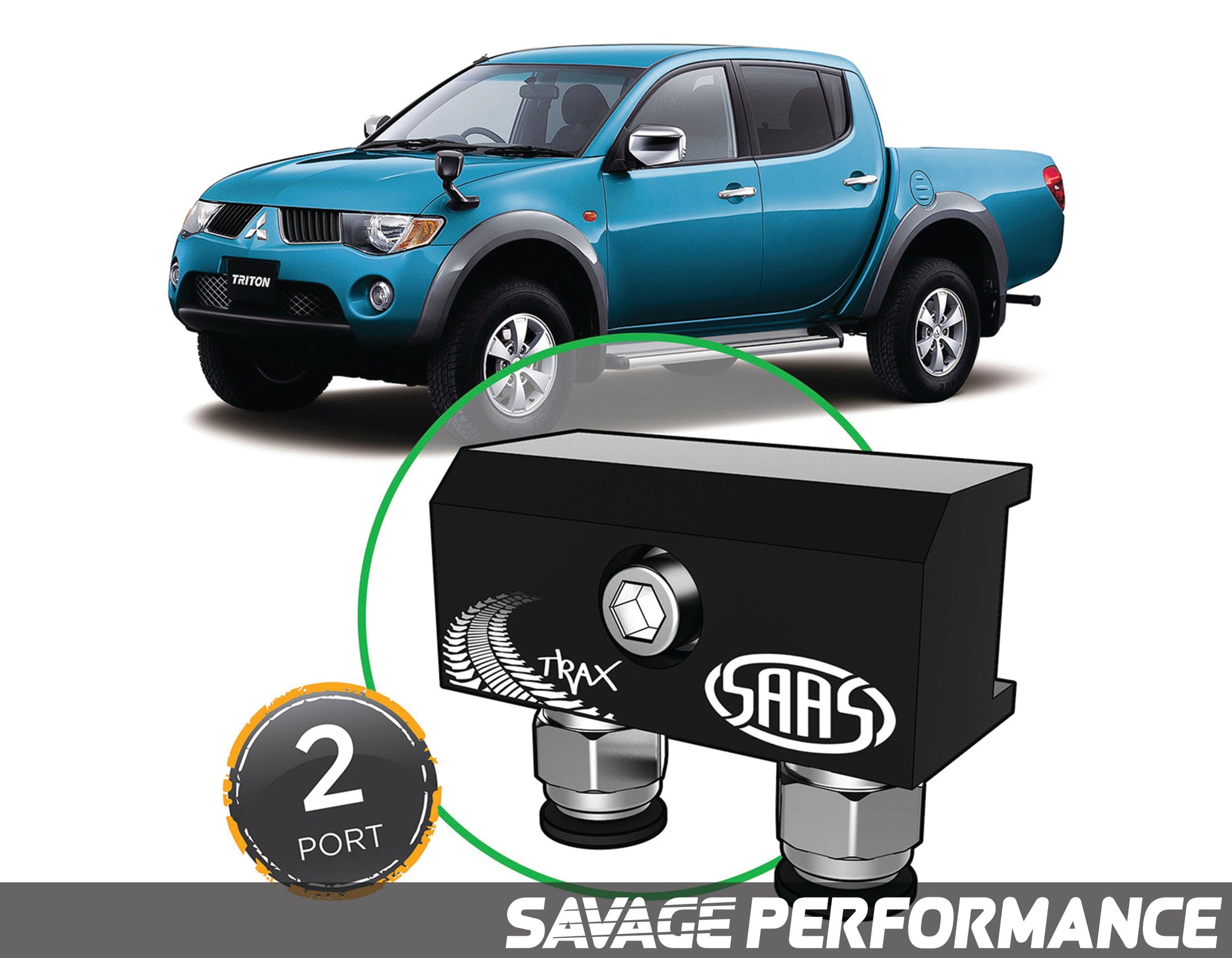 Diff Breather Kit - 2 Port suits MITSUBISHI TRITON ML-MN 2006-2015