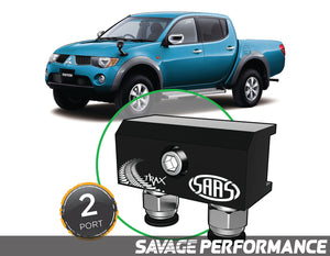 Diff Breather Kit - 2 Port suits MITSUBISHI TRITON ML-MN 2006-2015