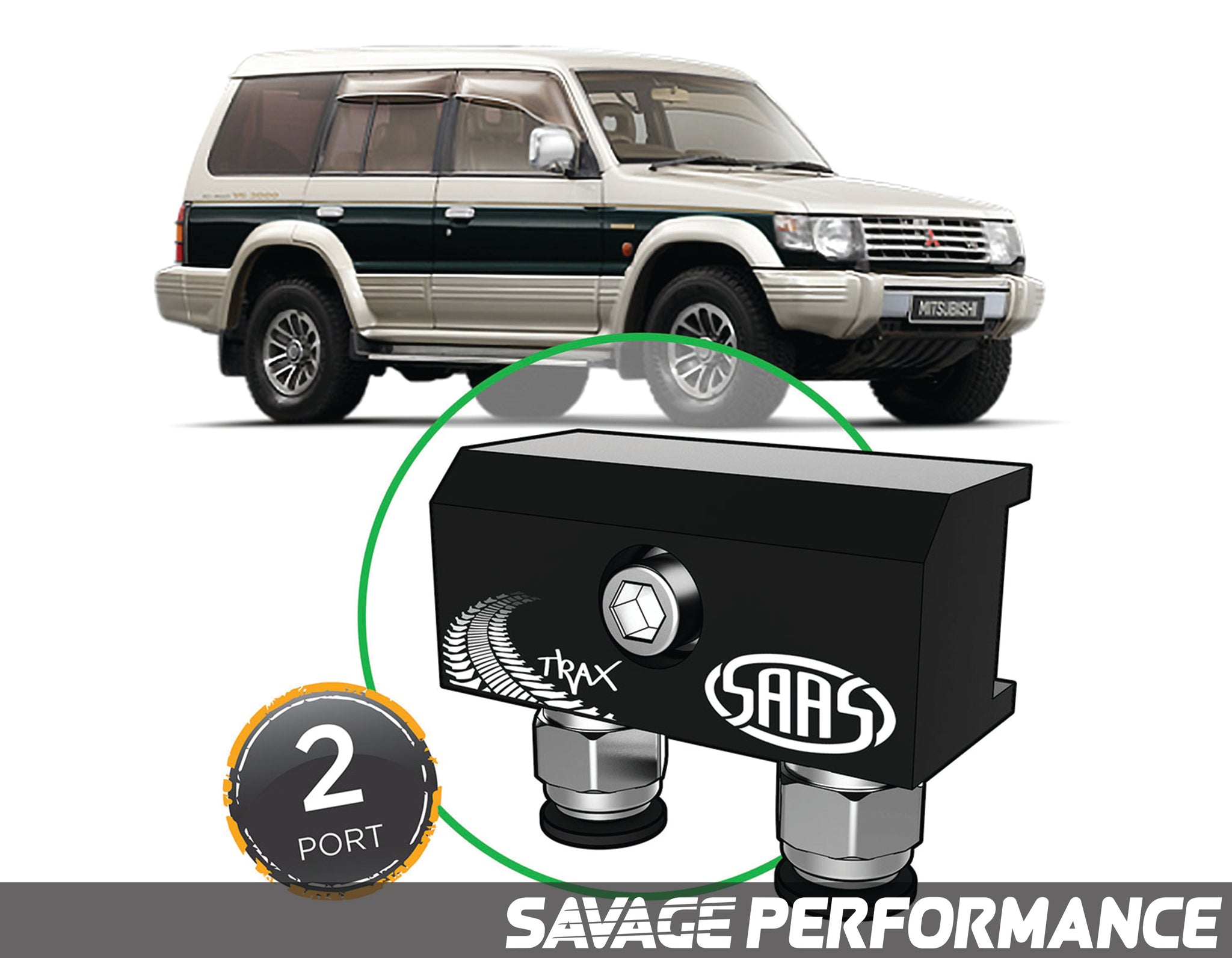 Diff Breather Kit - 2 Port suits MITSUBISHI PAJERO NH-NL 1991-1999