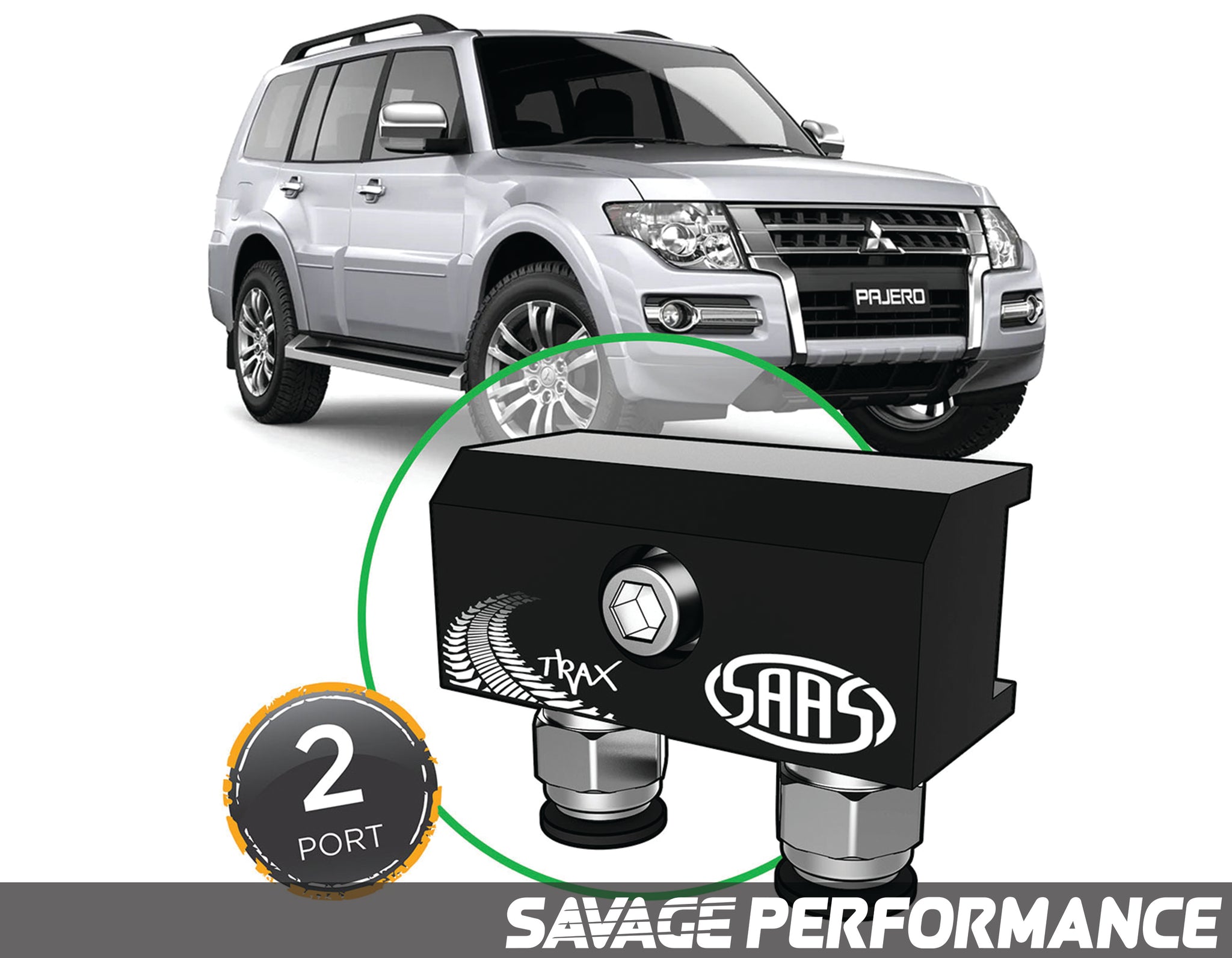 Diff Breather Kit - 2 Port suits MITSUBISHI PAJERO NS-NX 2006- Current