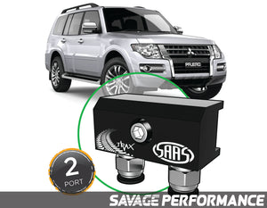 Diff Breather Kit - 2 Port suits MITSUBISHI PAJERO NS-NX 2006- Current