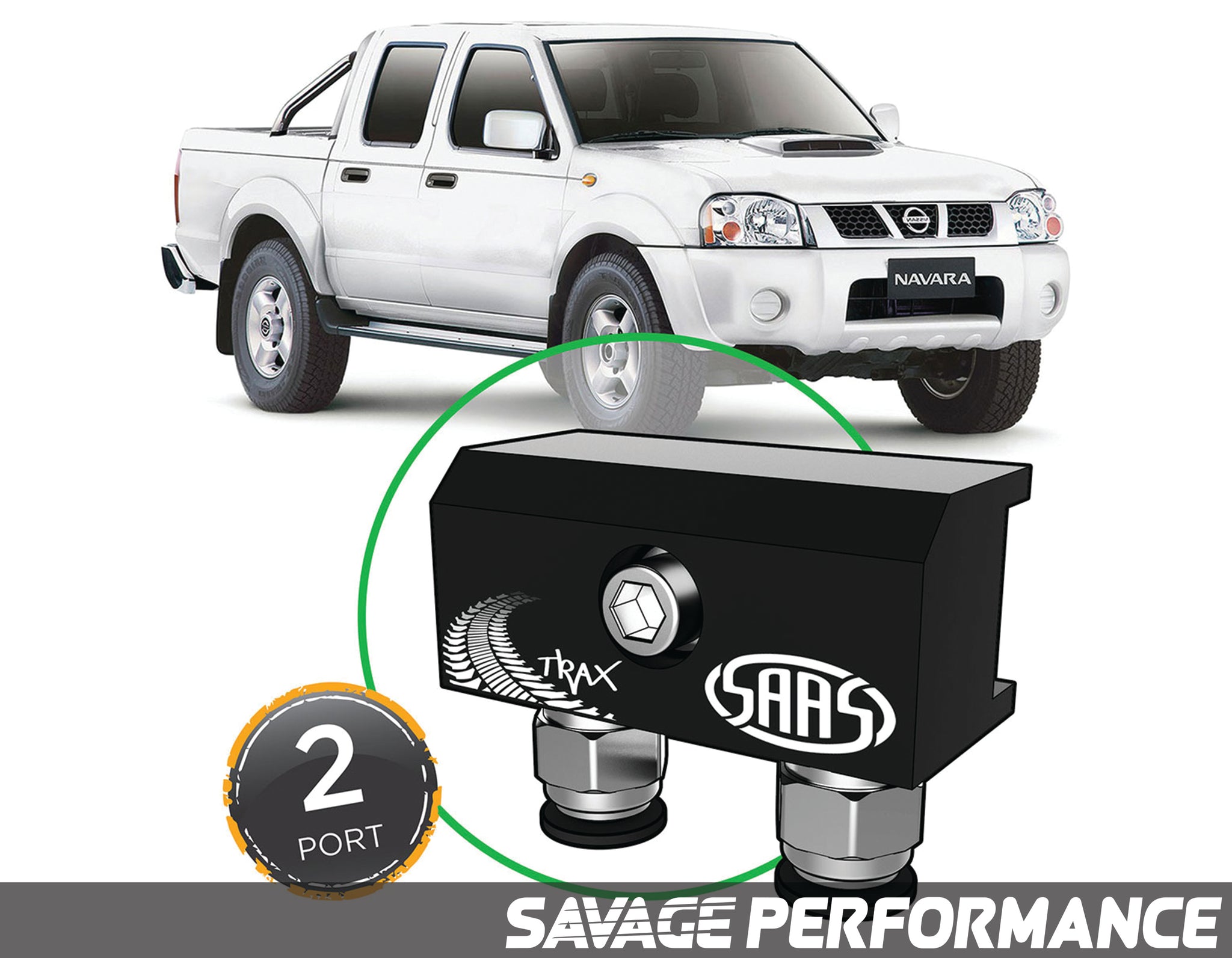 Diff Breather Kit - 2 Port suits NISSAN NAVARA D22 1997-2014