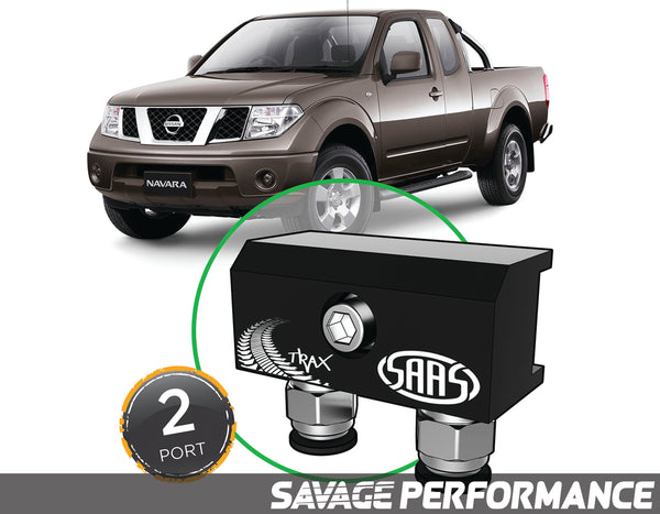 Diff Breather Kit - 2 Port suits NISSAN NAVARA D40 2006-2015