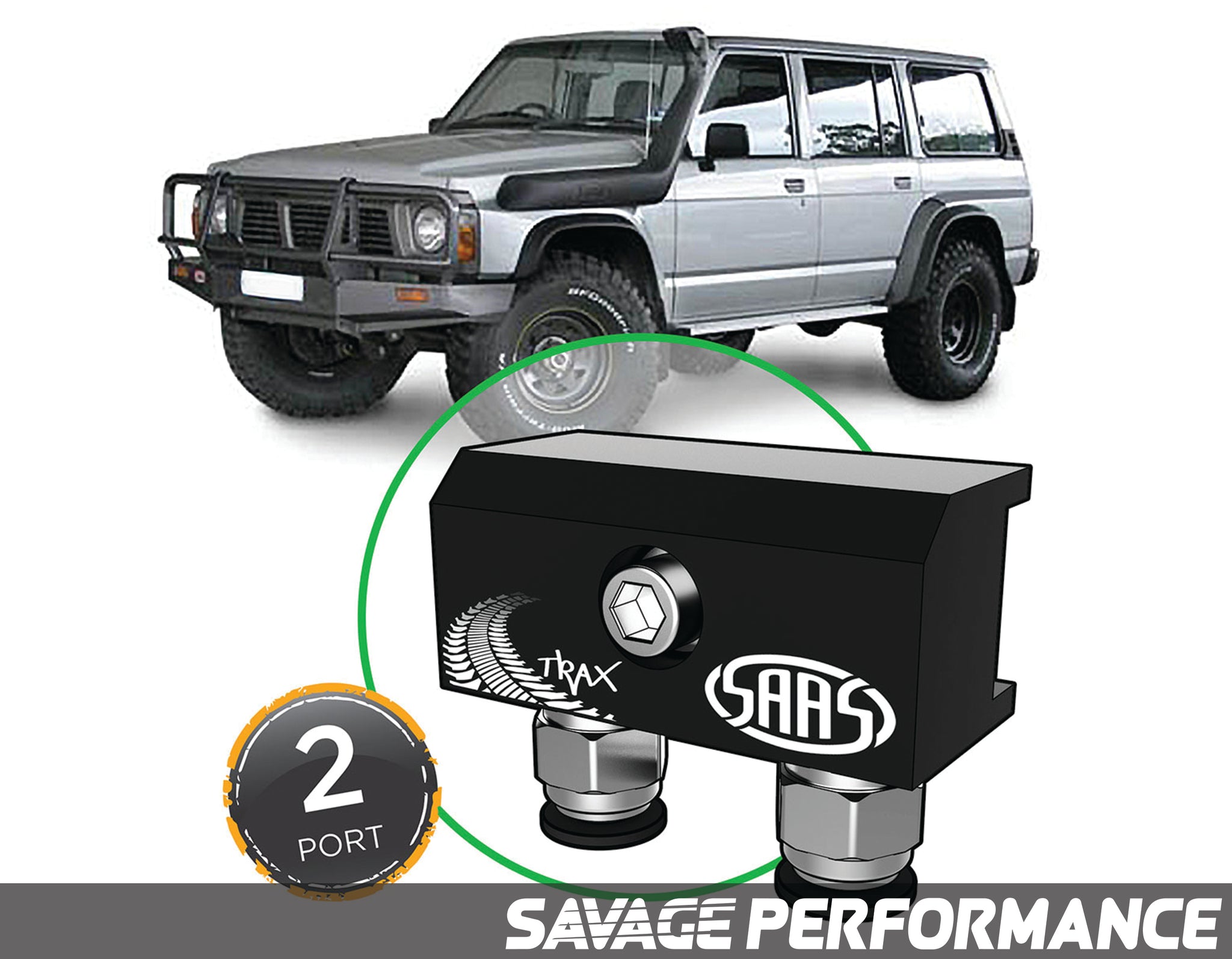 Diff Breather Kit - 2 Port suits NISSAN SAFARI / PATROL GQ Y60 1987-1997