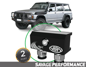 Diff Breather Kit - 2 Port suits NISSAN SAFARI / PATROL GQ Y60 1987-1997