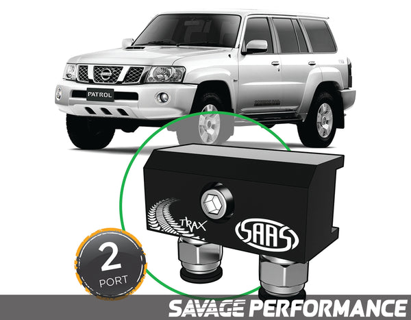 Diff Breather Kit - 2 Port suits NISSAN PATROL GU Y61 1997-2015