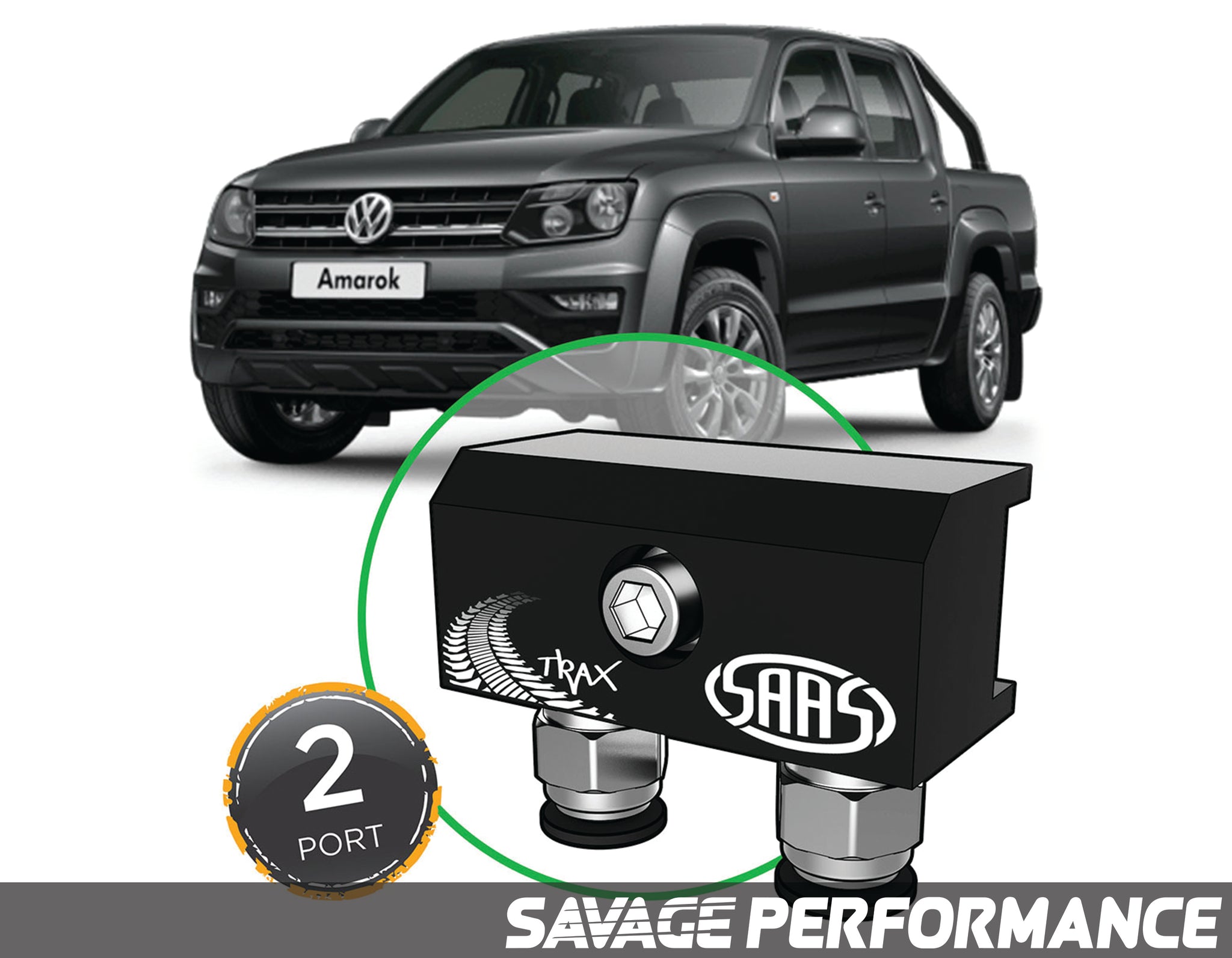 Diff Breather Kit - 2 Port suits VW Amarok 2011- Onwards - All Models