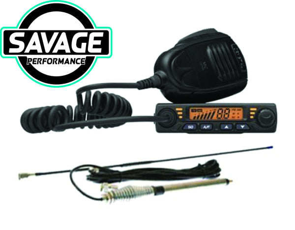 Crystal Ultra-Compact 80 channel UHF CB Radio + Aerial Combo DB477EPK