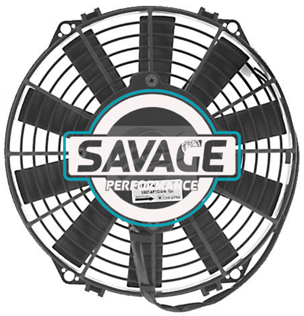 Spal Universal 225mm 9" 12V Puller Straight Blade Fan 1010m3/h