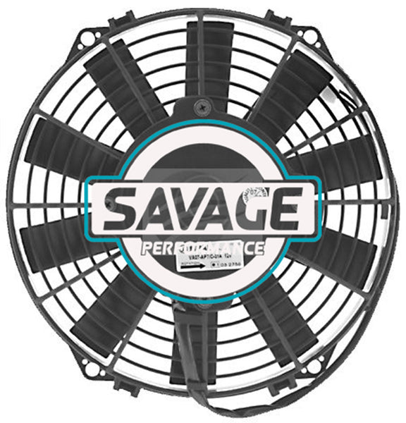 Spal Universal 225mm 9" 12V Puller Straight Blade Fan 1010m3/h