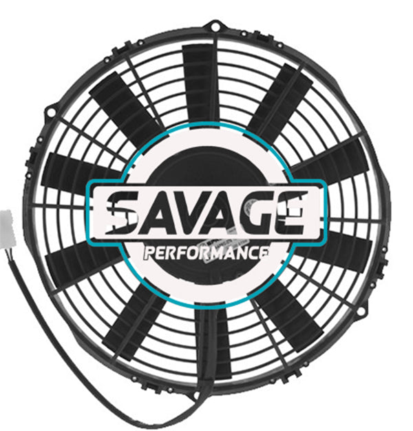 Spal Universal 280mm 11" 12V Pusher Straight Blade Fan 1290m3/h
