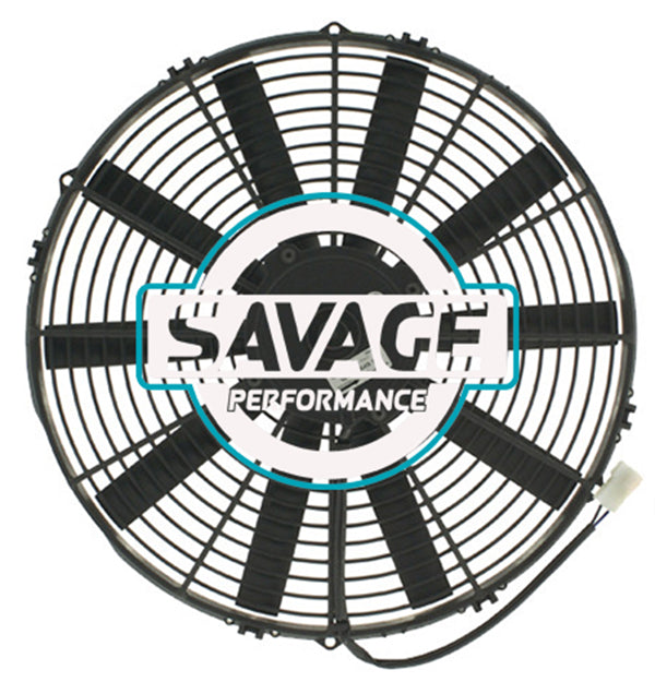 Spal Universal 385mm 16" 12V Pusher Straight Blade Fan 2550m3/h