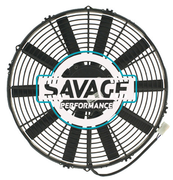 Spal Universal 385mm 16" 12V Pusher Straight Blade Fan 2550m3/h