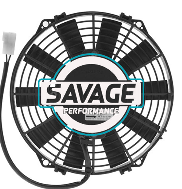 Spal Universal 225mm 9" 24V Puller Straight Blade Fan 1070m3/h