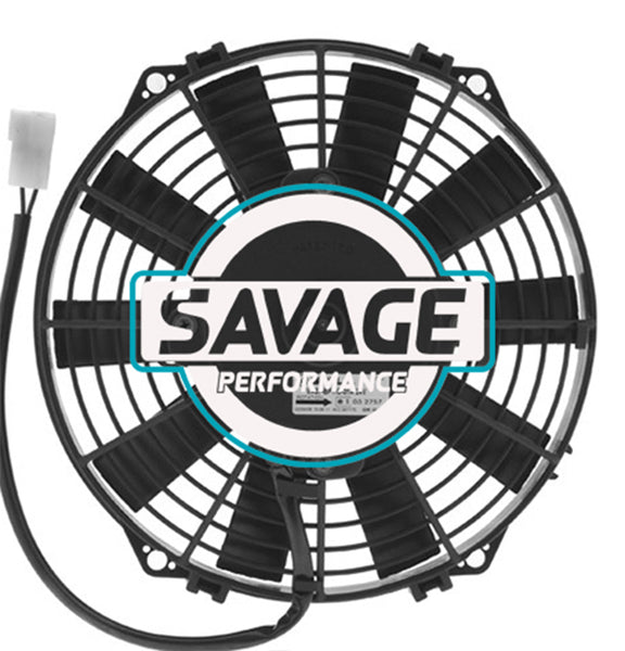 Spal Universal 225mm 9" 24V Puller Straight Blade Fan 1070m3/h