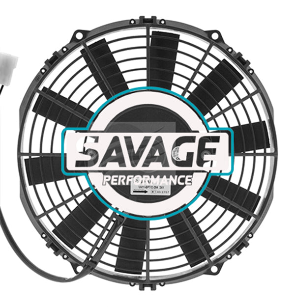 Spal Universal 255mm 10" 24V Puller Straight Blade Fan 1340m3/h