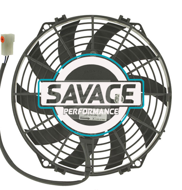 Spal Universal 225mm 9" 12V Puller Skew Blade Fan 1020m3/h