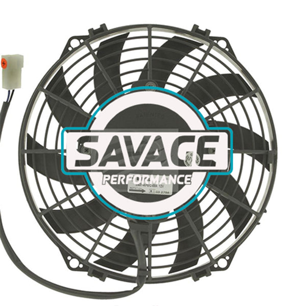 Spal Universal 225mm 9" 12V Puller Skew Blade Fan 1020m3/h