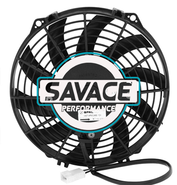 Spal Universal 225mm 9" 12V Pusher Skew Blade Fan 1000m3/h