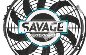 Spal Universal 255mm 10" 12V Puller Skew Blade Fan 1200m3/h