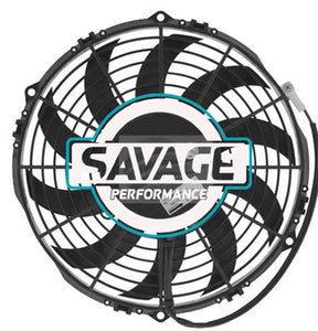 Spal Universal 255mm 10" 12V Puller Skew Blade Fan 1200m3/h