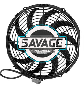 Spal Universal 280mm 11" 12V Puller Skew Blade Fan 1320m3/h