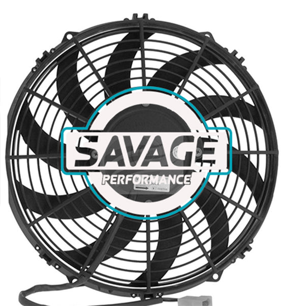 Spal Universal 305mm 12" 12V Puller Skew Blade Fan 1540m3/h