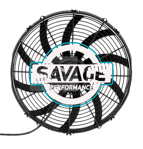 Spal Universal 385mm 16" 12V Puller Skew Blade Fan 3430m3/h