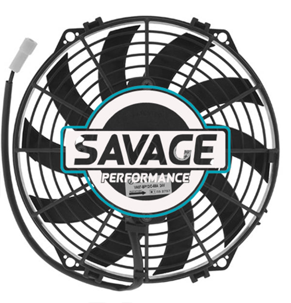 Spal Universal 225mm 9" 24V Puller Skew Blade Fan 1170m3/h
