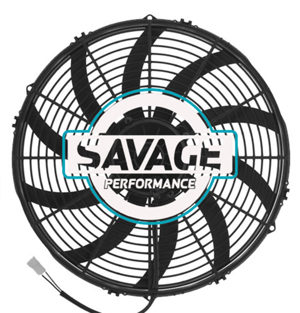 Spal Universal 385mm 16" 24V Puller Skew Blade Fan 3018m3/h