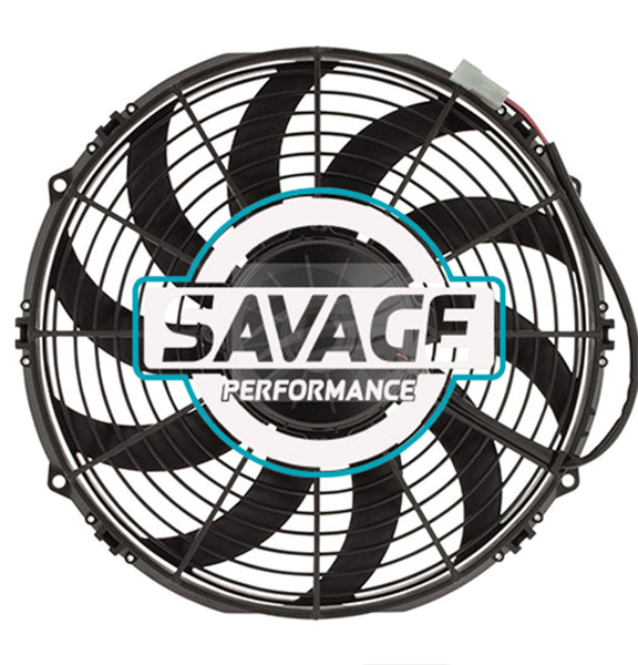 Spal Universal 305mm 12" 12V Puller Skew Blade Fan 2250m3/h