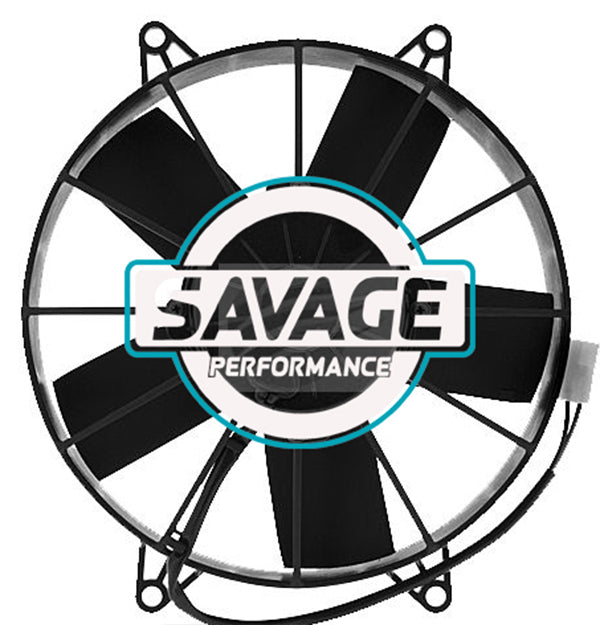 Spal Universal 255mm 10" 24V Pusher Straight Blade Fan 2060m3/h