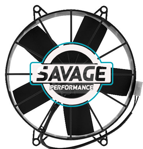 Spal Universal 255mm 10" 24V Pusher Straight Blade Fan 1860m3/h