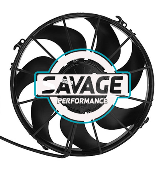 Spal Universal 305mm 12" 12V Puller Skew Blade Fan 2460m3/h