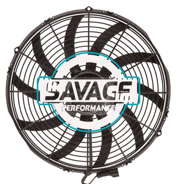 Spal Universal 385mm 16" 12V Puller - HP - Skew Blade Fan 4191m3/h