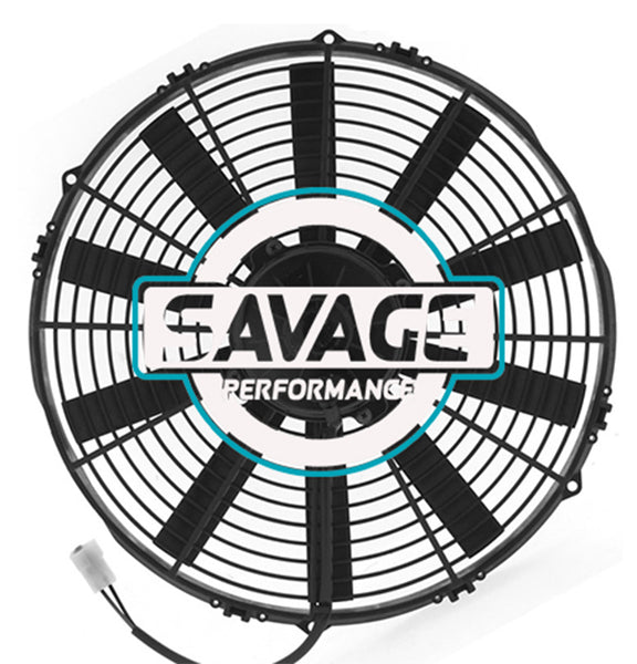 Spal Universal 350mm 14" 12V Puller Straight Blade Fan 2430m3/h