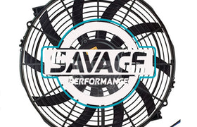 Maradyne - Champion Series Universal 350mm 14" 12V Reversible Skew Blade Fan 3619m3/h