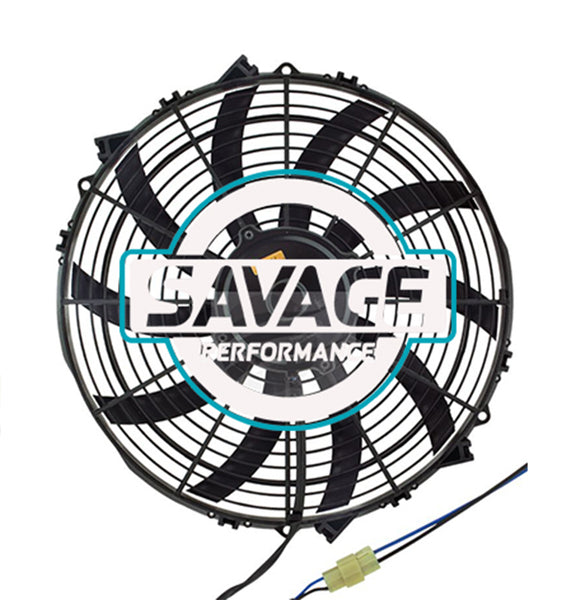 Maradyne - Champion Series Universal 350mm 14" 12V Reversible Skew Blade Fan 3619m3/h