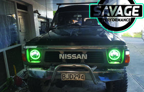 7 Inch RAINBOW HALO Round LED Headlights *Savage Performance*