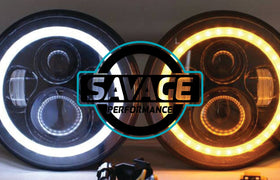 7 Inch HALO Round LED Headlights
