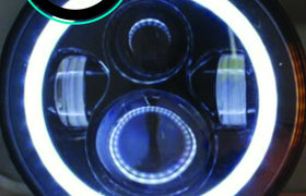 7 Inch HALO Round LED Headlights