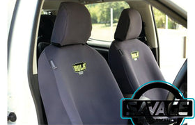 HULK 4x4 - Front Seat Covers Suitable for Toyota Hilux Workmate Single Cab