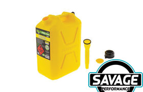 HULK 4x4 - 10 Litre Fast Flow Plastic Fuel Jerry Can - DIESEL YELLOW