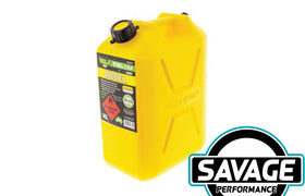 HULK 4x4 - 10 Litre Fast Flow Plastic Fuel Jerry Can - DIESEL YELLOW