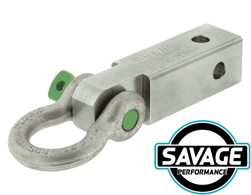 Hulk 4x4 Recovery Hitch 185mm with Bow Shackle