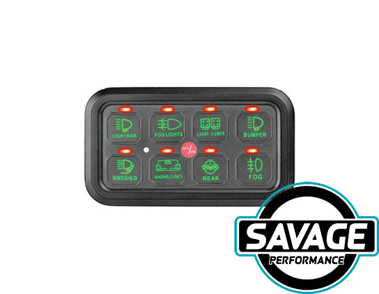 HULK 4x4 - SMART 8 Switch Panel - GREEN