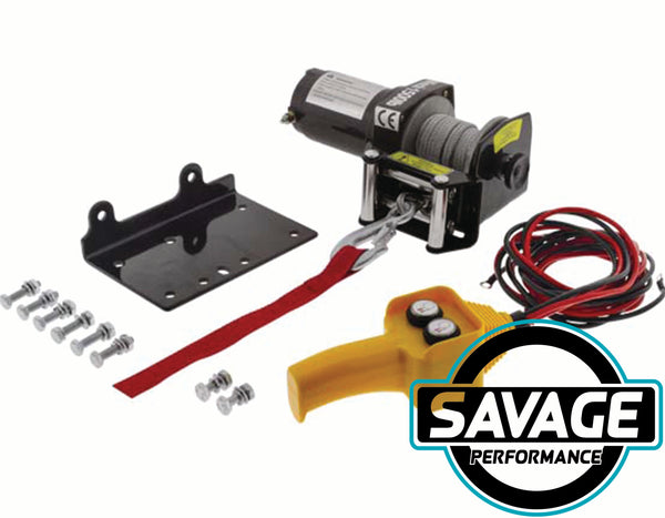 HULK 4x4 Electric ATV Steel Cable Winch 1500lbs 12V