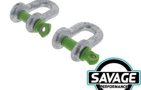 HULK 4x4 D Shackle 8mm 750kg (Pack of 2)