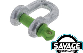 HULK 4x4 D Shackle 8mm 750kg (Pack of 2)