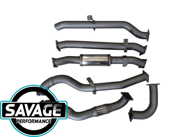 Suits Toyota Landcruiser 79 Series 1VD V8 Single Cab - Stainless Steel Exhaust - HULK 4x4